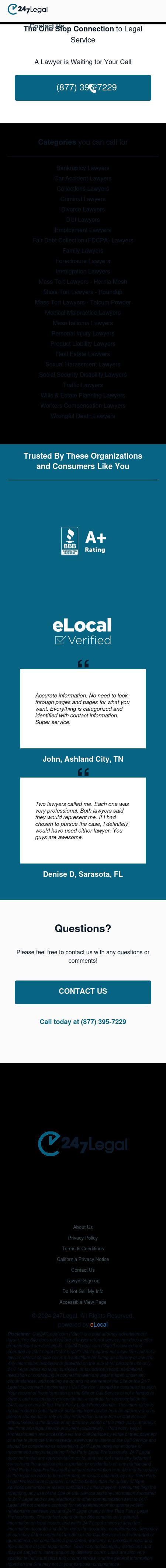 24/7 Legal - Danville KY Lawyers