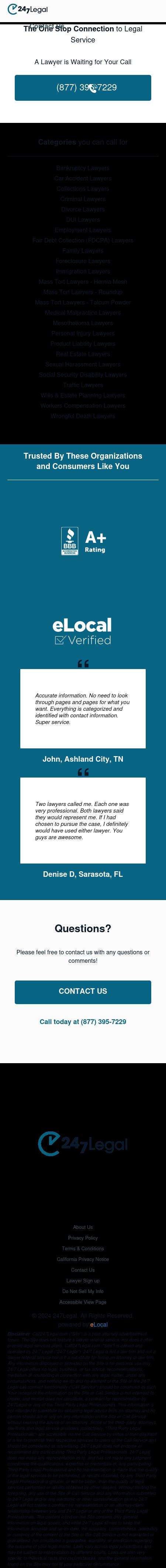 24/7 Legal - Lafayette LA Lawyers