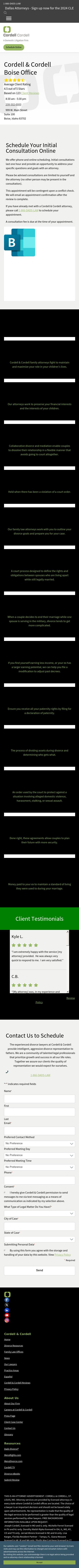 Cordell & Cordell - Divorce Attorney Office - Boise ID Lawyers