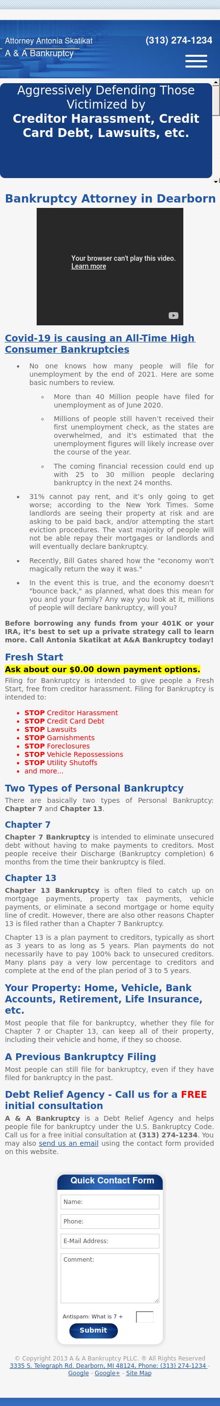 A & A Bankruptcy, PLLC - Dearborn MI Lawyers
