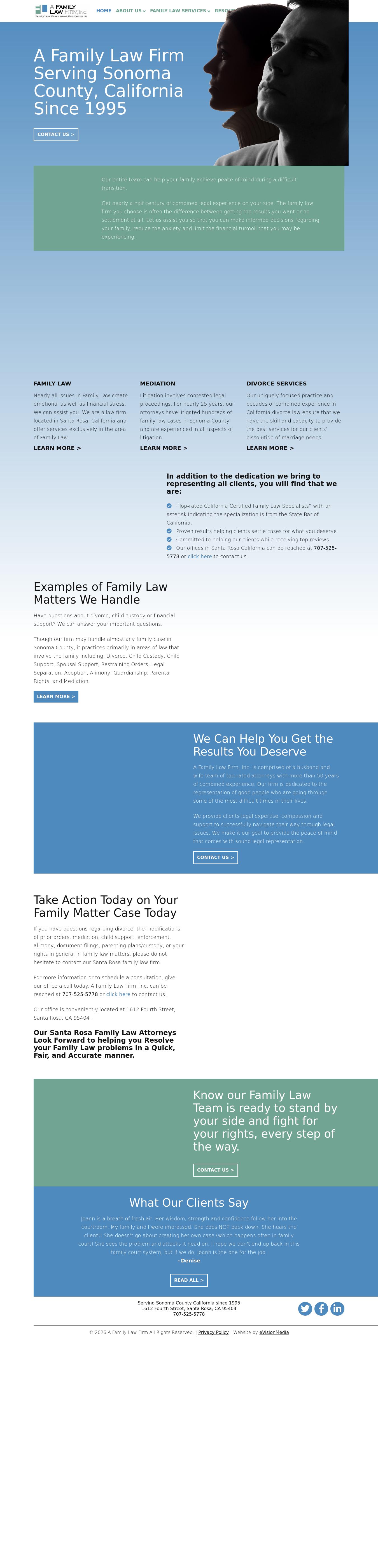 A Family Law Firm Inc - Santa Rosa CA Lawyers