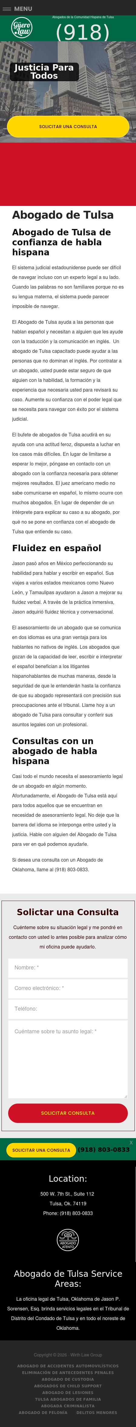 Abogado de Tulsa - Tulsa OK Lawyers