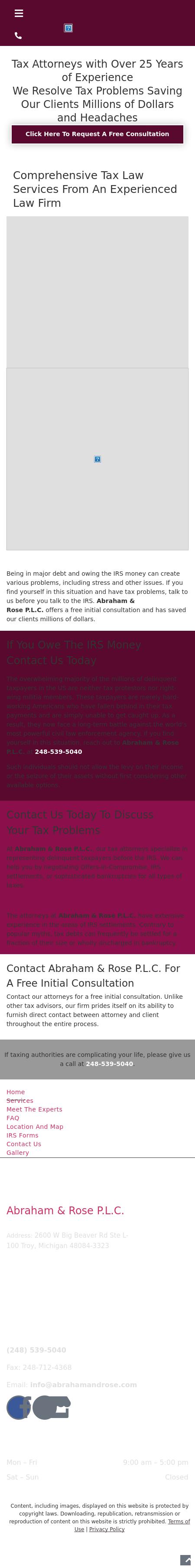 Abraham & Rose PLC - Troy MI Lawyers