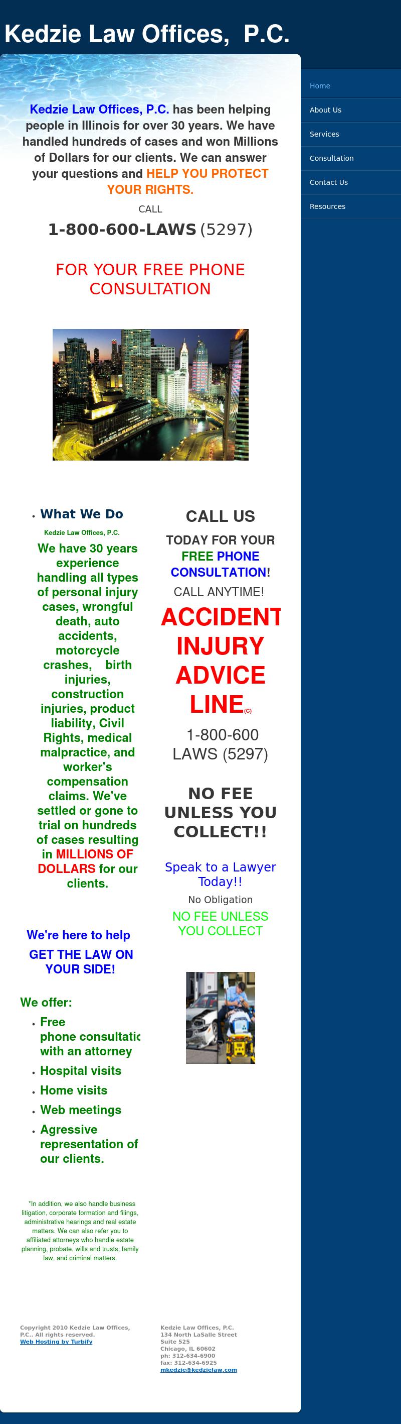 Accident Injury Advice Line - Chicago IL Lawyers