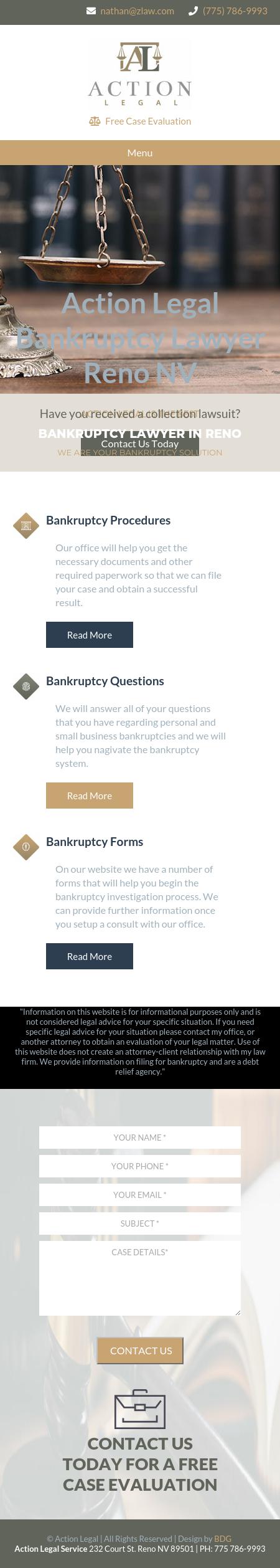 Action Legal Services - Reno NV Lawyers