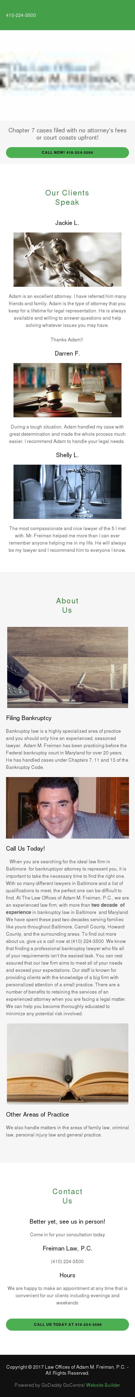 Adam Freiman PC Esq - Pikesville MD Lawyers