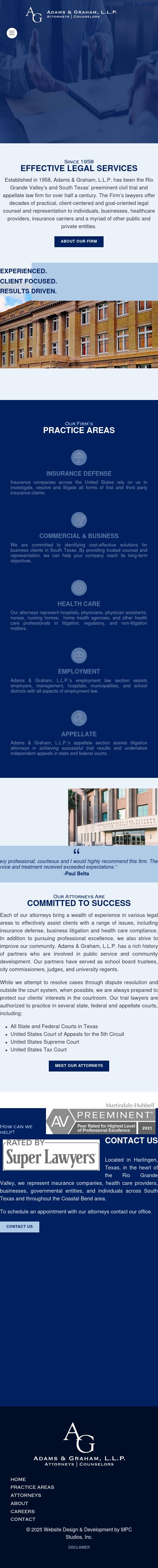 Adams & Graham LLP - Harlingen TX Lawyers