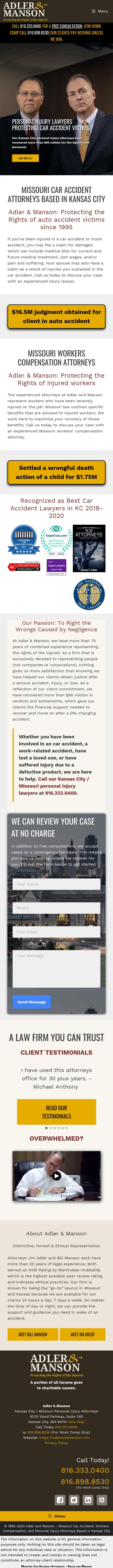 Adler & Manson - Kansas City MO Lawyers