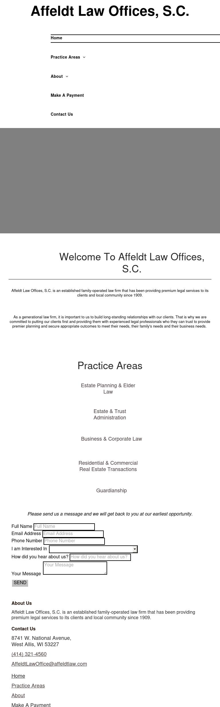 Affeldt Law Offices SC - Milwaukee WI Lawyers