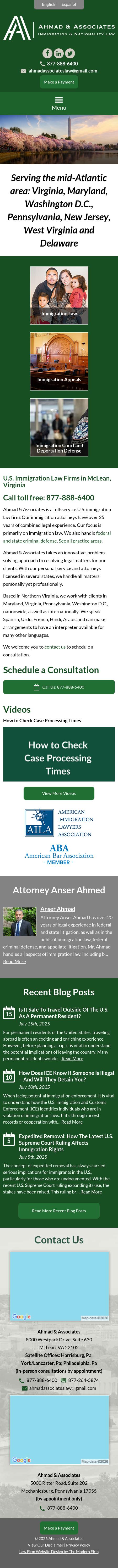 Ahmad & Associates - McLean VA Lawyers