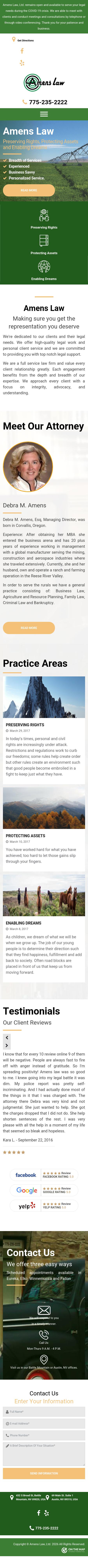 Amens Law - Battle Mountain NV Lawyers