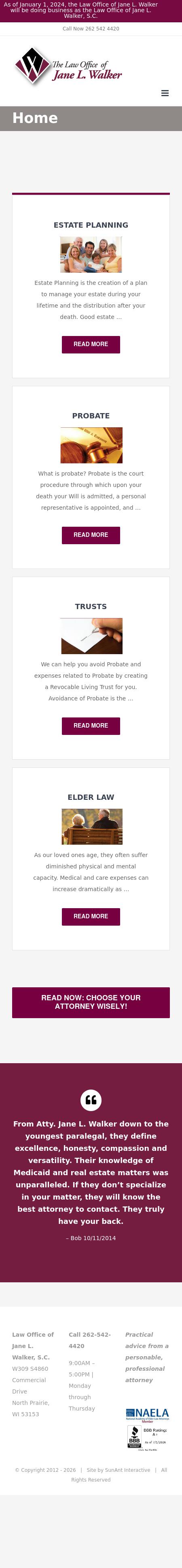 Andersen-Walker Jane - Waukesha WI Lawyers