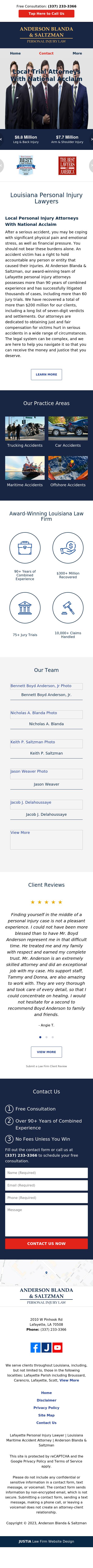 Anderson Dozier Blanda & Saltzman - Lafayette LA Lawyers