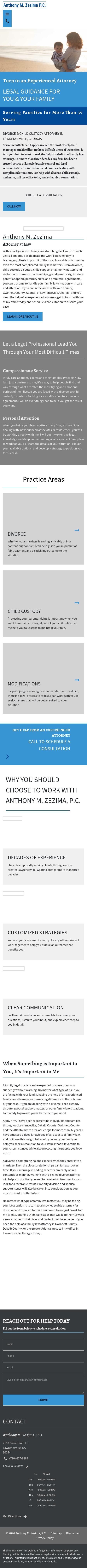 Anthony M. Zezima, P.C. - Atlanta GA Lawyers