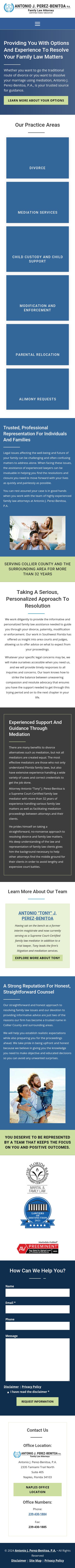 Antonio J. Perez-Benitoa, P.A. - Naples FL Lawyers