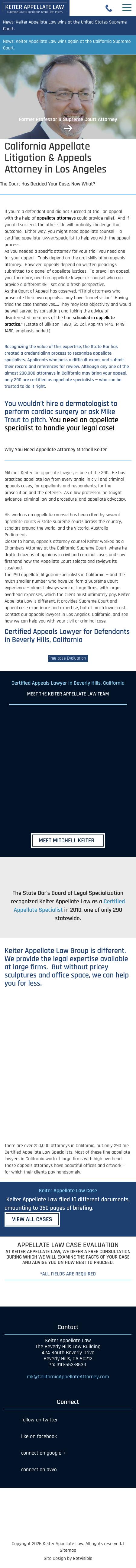 Keiter Appellate Law - Beverly Hills,  CA Lawyers