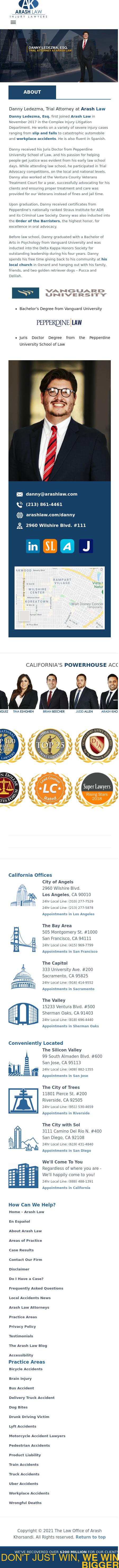 Danny Ledezma - Los Angeles CA Lawyers