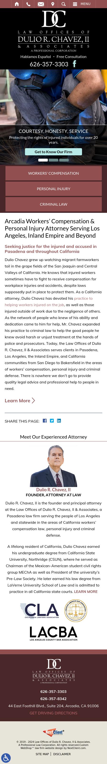 Law Offices of Dulio R. Chavez, II & Associates - Arcadia CA Lawyers