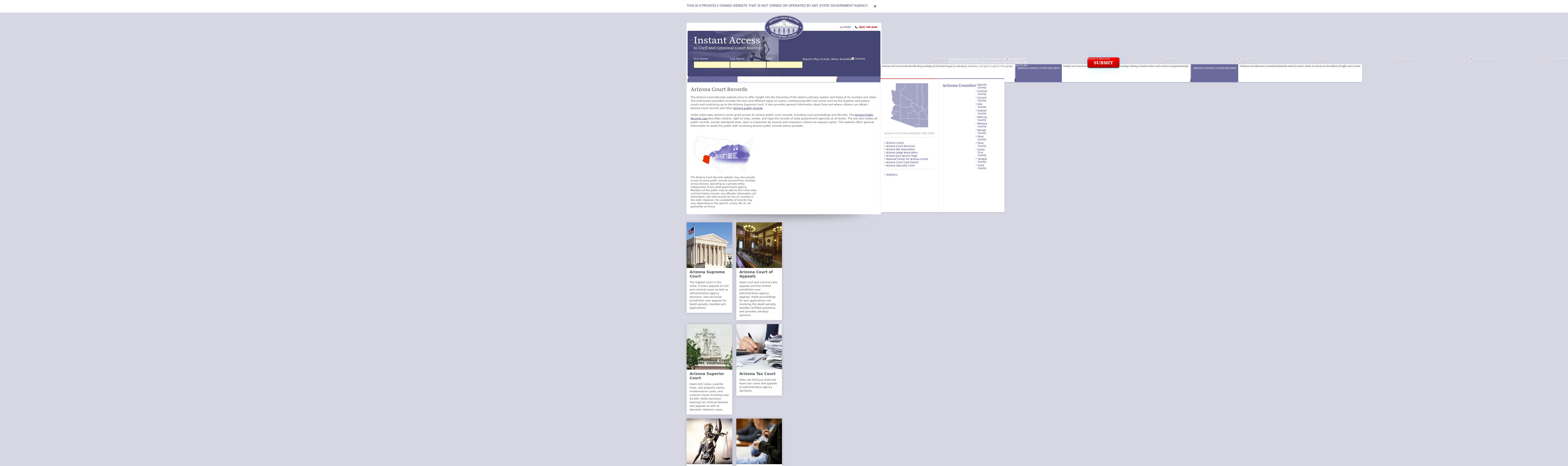 Arizona Court Records - Phoenix AZ Lawyers