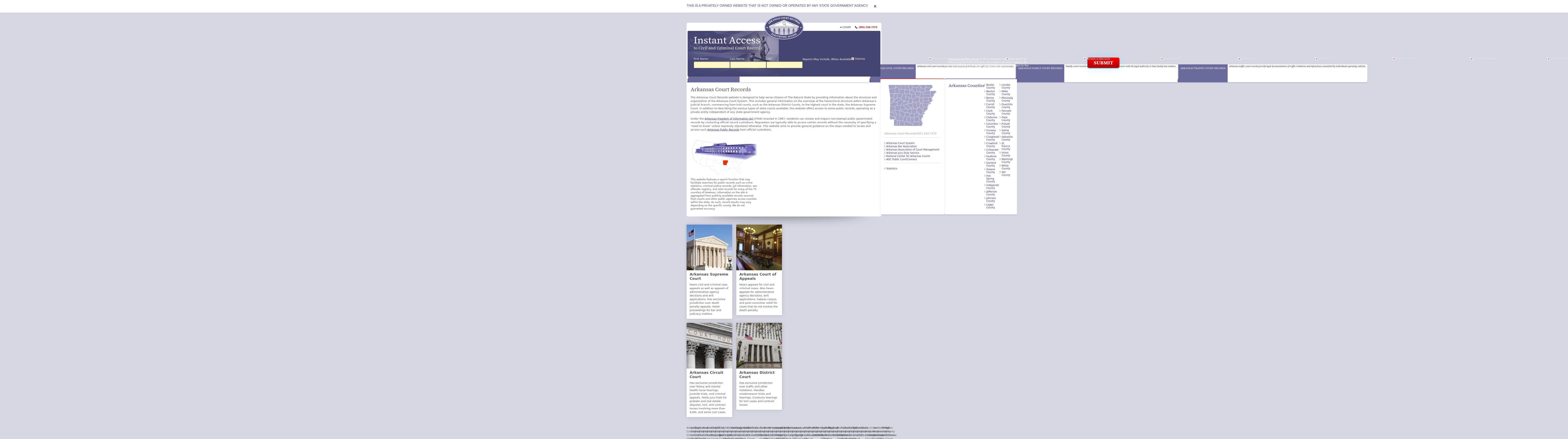Arkansas Court Records - Little Rock AR Lawyers