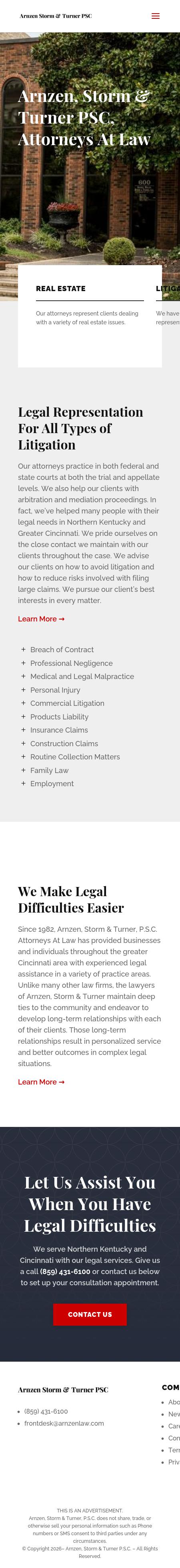 Arnzen Storm & Turner, P.S.C. - Covington KY Lawyers