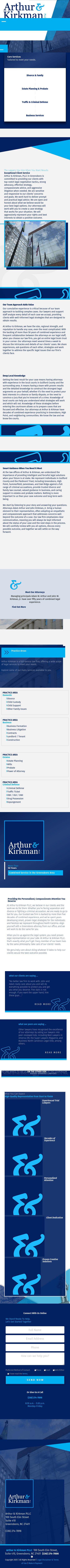 Arthur & Kirkman PLLC Attorneys at Law - Greensboro NC Lawyers