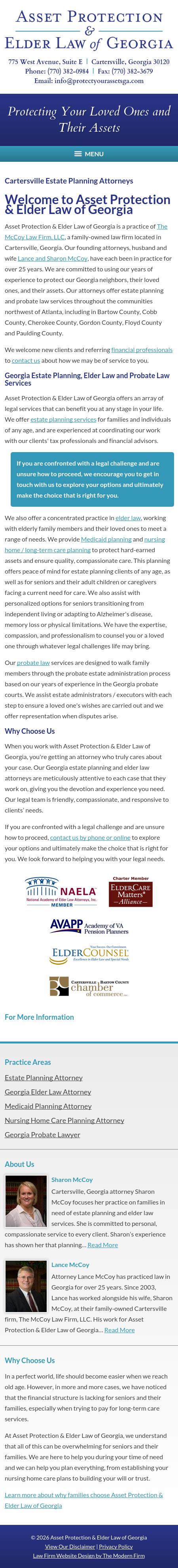 Asset Protection & Elder Law of Georgia - Cartersville GA Lawyers
