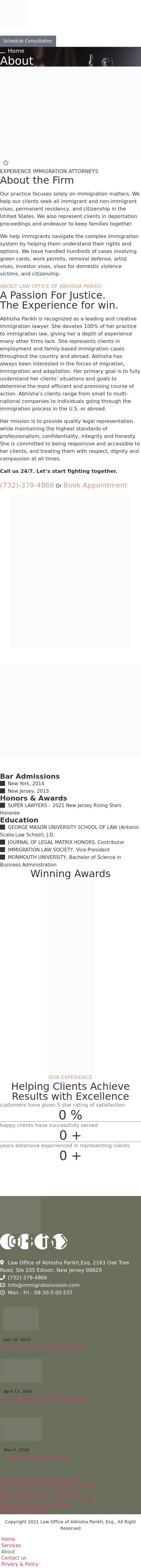 Law Office of Abhisha Parikh - Iselin NJ Lawyers