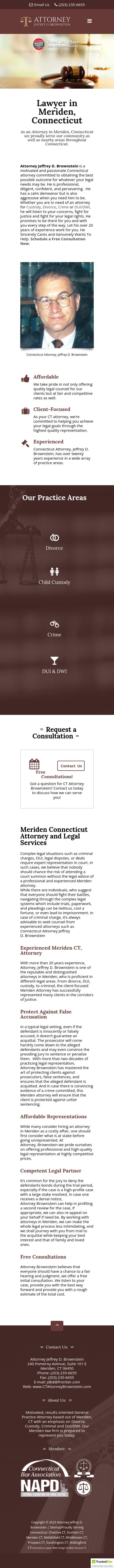 Attorney Jeffrey D Brownstein - Meriden CT Lawyers