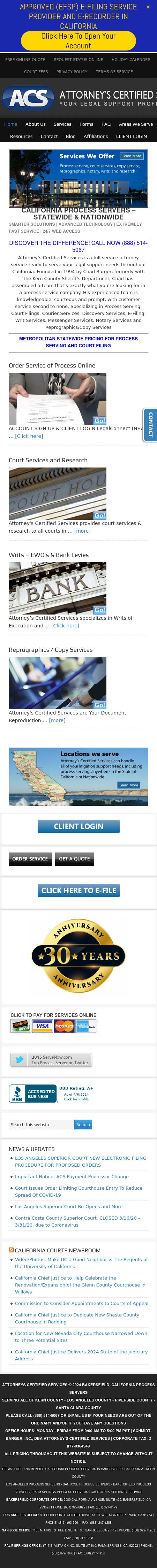 Attorney's Certified Services - Bakersfield CA Lawyers