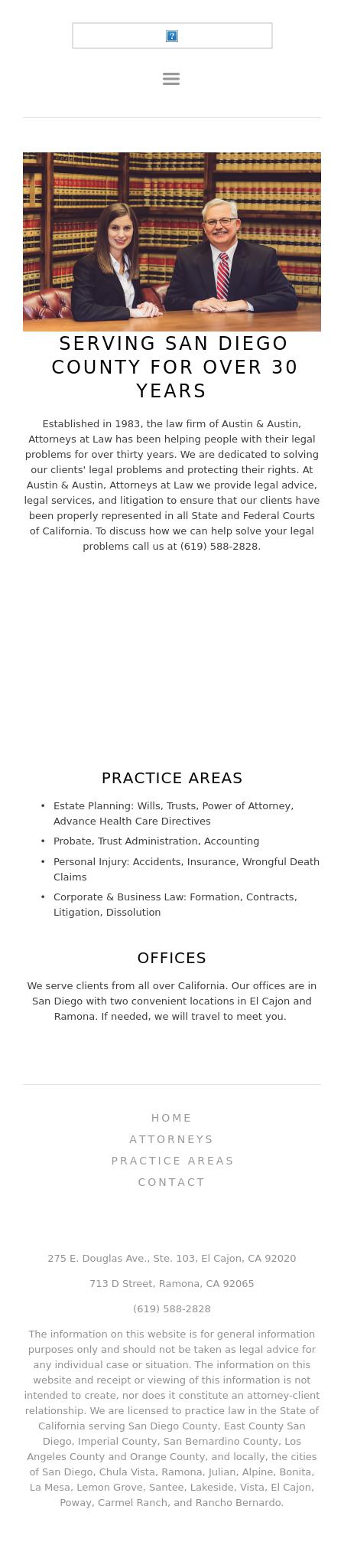 Austin & Austin - El Cajon CA Lawyers
