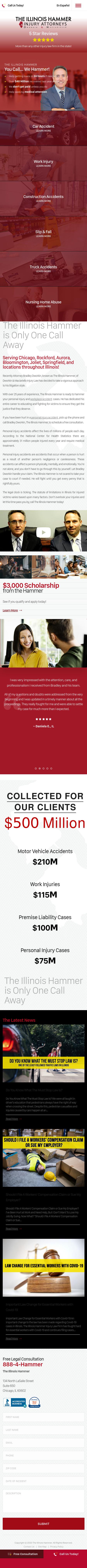 The Illinois Hammer Injury Law Firm Dworkin & Maciariello - Chicago IL Lawyers