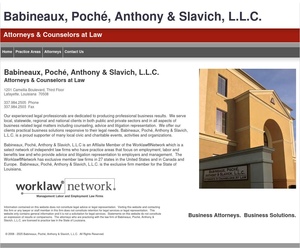 Babineaux Poche' Anthony & Slavich LLC - Lafayette LA Lawyers