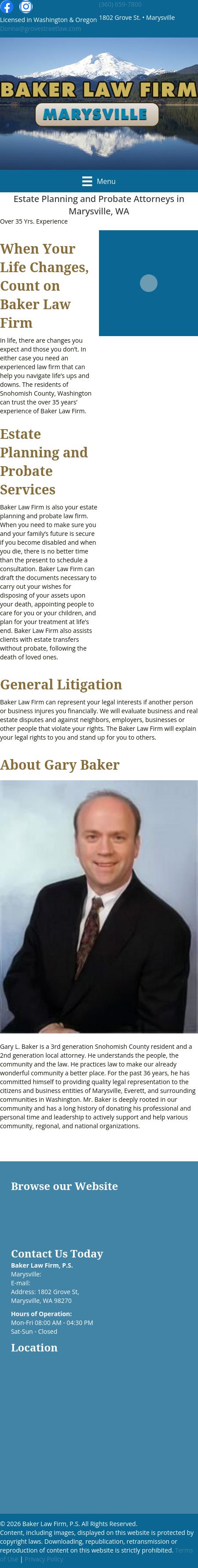 Baker Law Firm, P.S. - Marysville WA Lawyers
