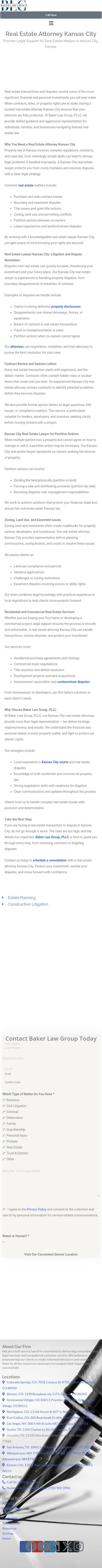 Baker Law Group, PLLC - Overland Park KS Lawyers