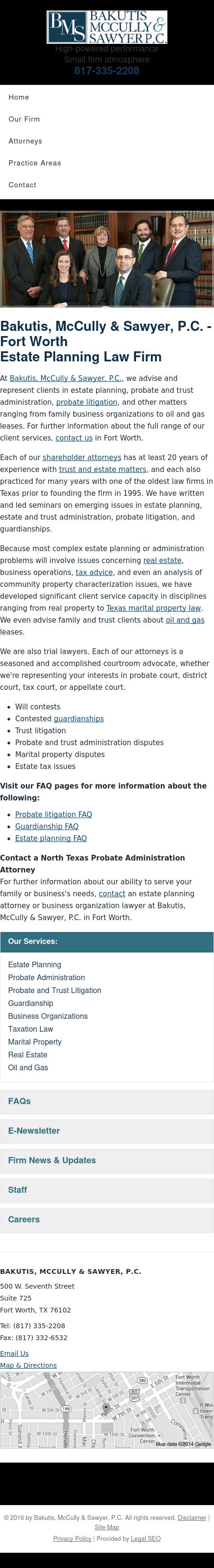 Bakutis, McCully & Sawyer, P.C. - Fort Worth TX Lawyers