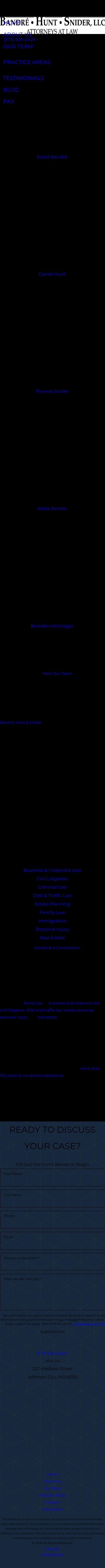 Bandré Hunt & Snider, LLC. - Jefferson City MO Lawyers