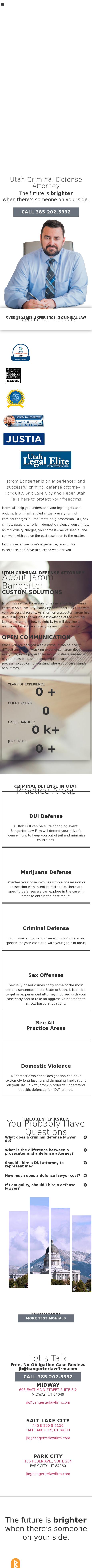 Bangerter Law Firm, PLLC - Midway UT Lawyers
