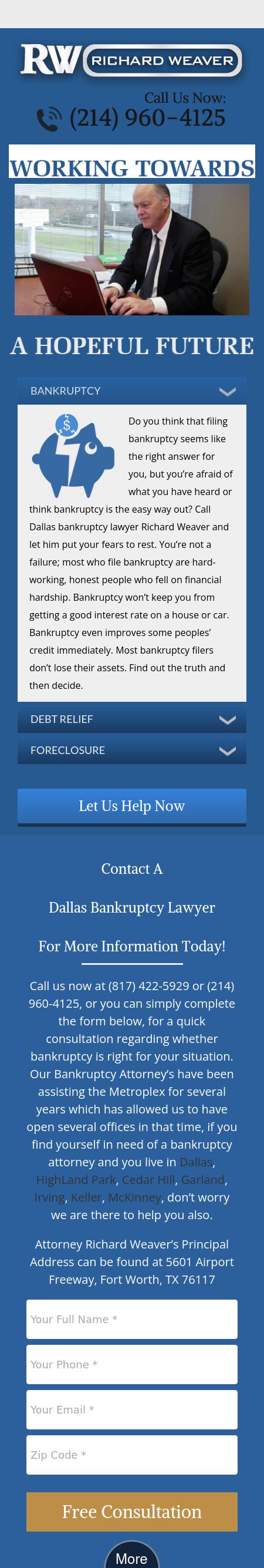Bankruptcy Attorney Richard Weaver & Associates - Fort Worth TX Lawyers
