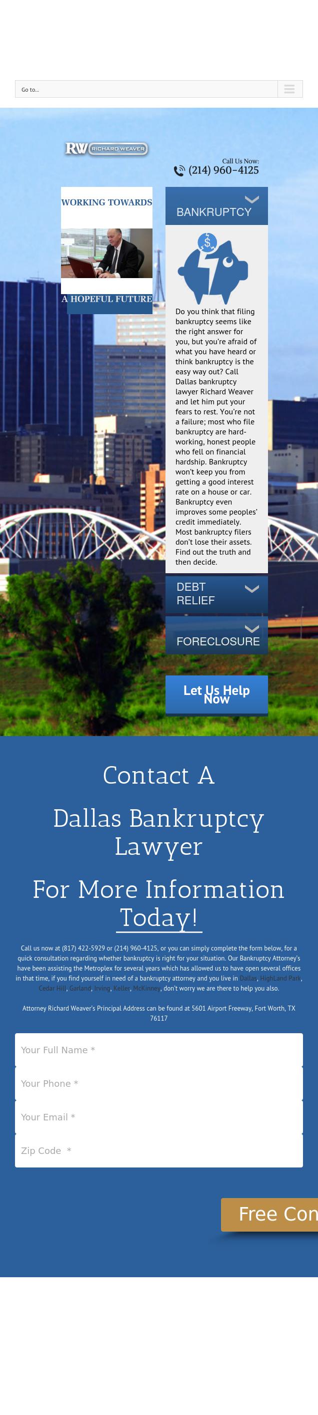 Bankruptcy Attorney Richard Weaver & Associates - Fort Worth TX Lawyers