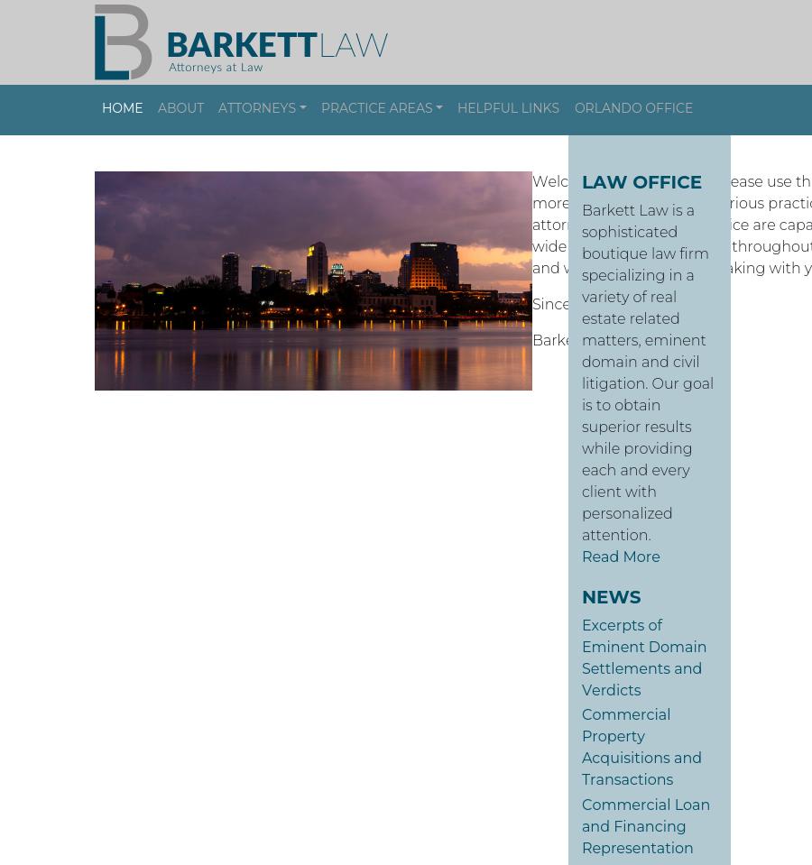 Barkett Law - Orlando FL Lawyers