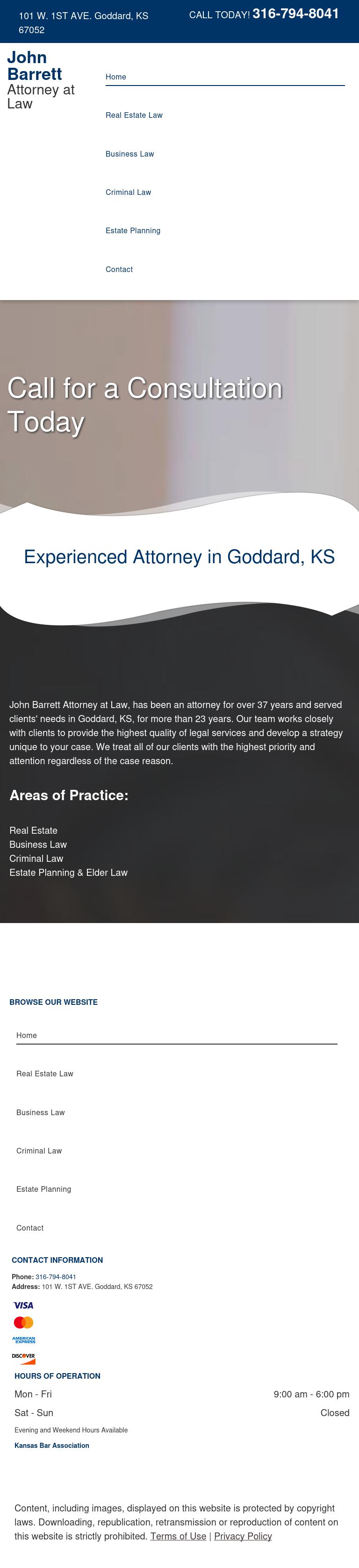 Barrett John B Attorney at Law - Goddard KS Lawyers