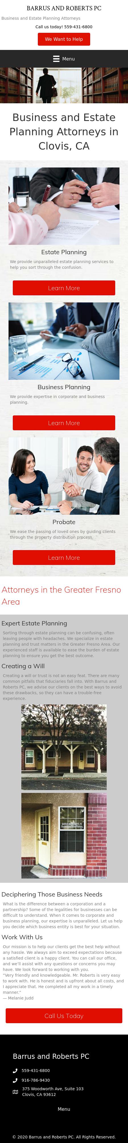 Barrus & Roberts PC - Clovis CA Lawyers