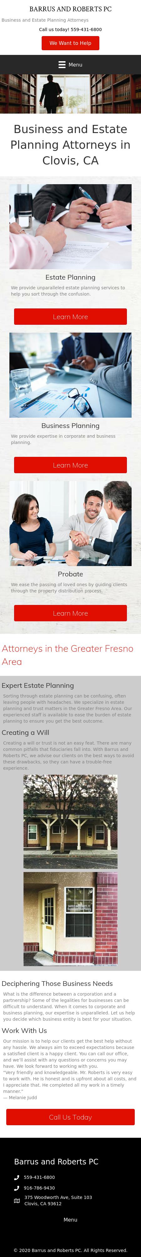 Barrus and Roberts, PC - Clovis CA Lawyers