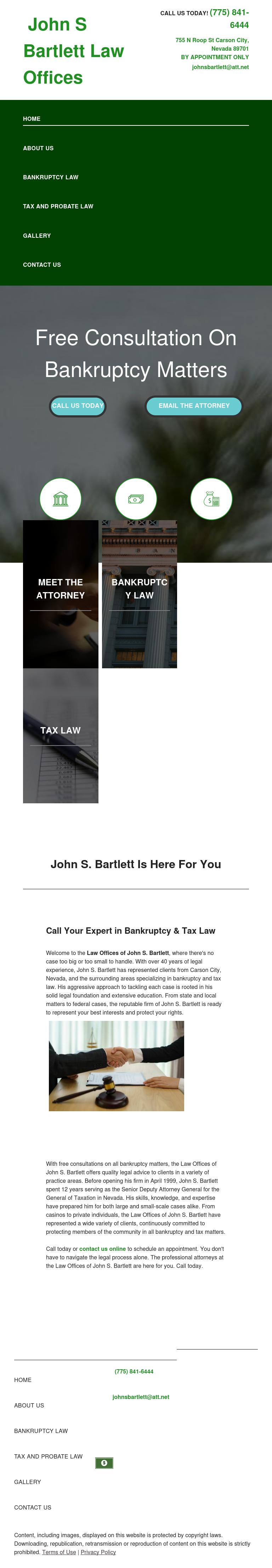 Bartlett John Law Offices - Carson City NV Lawyers