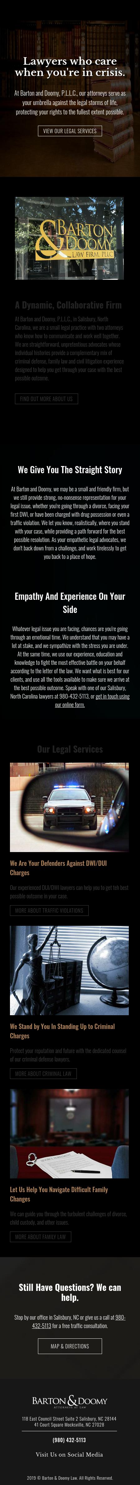 Barton and Doomy - Salisbury NC Lawyers