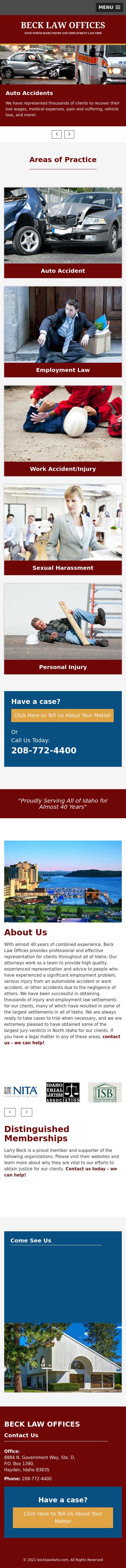 Larry Beck - Hayden ID Lawyers