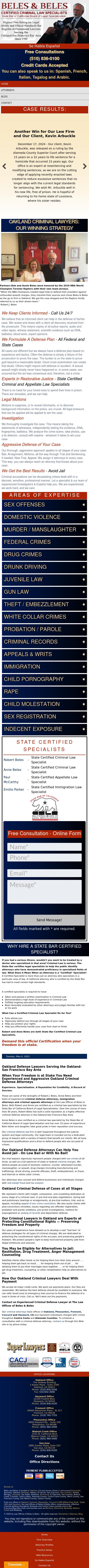 Beles Robert J - Concord CA Lawyers