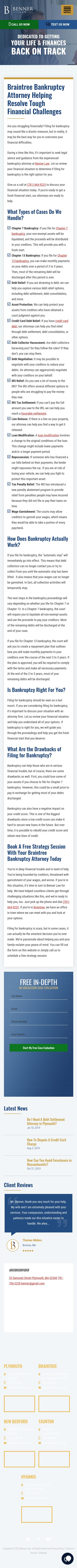Benner & Weinkauf, P.C. - Braintree MA Lawyers