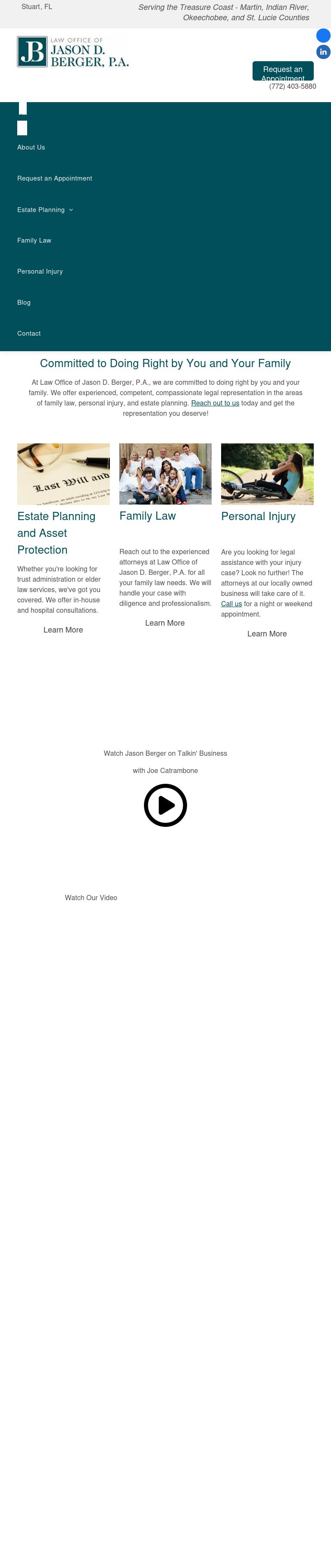 Berger, Jason D PA - Stuart FL Lawyers